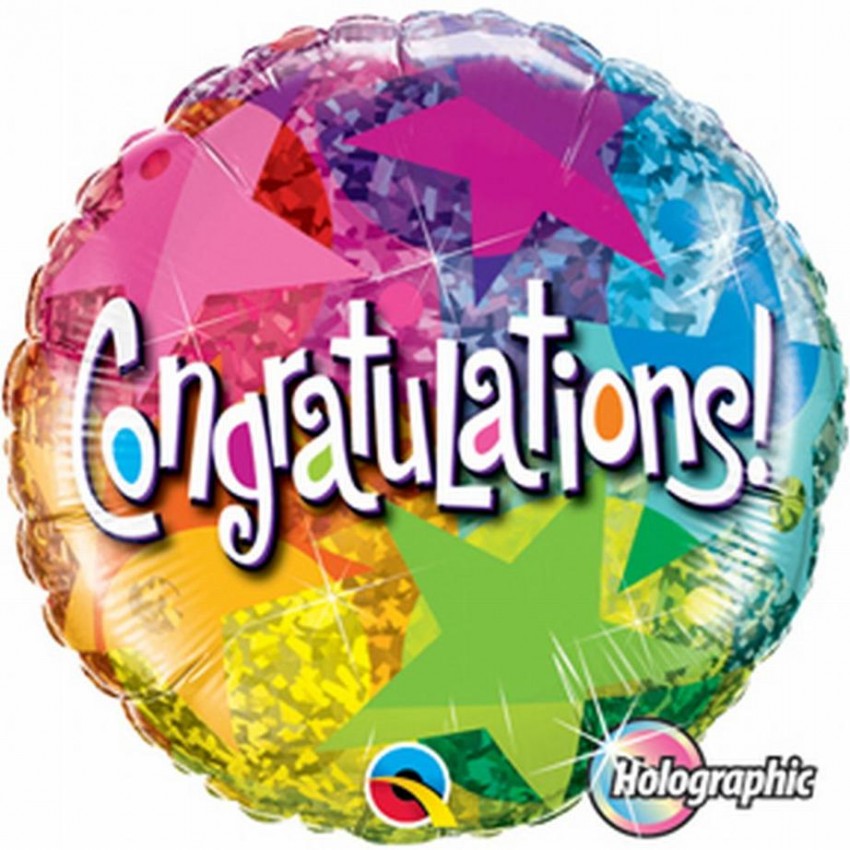 Palloncini Decorati Congratulations (18”)