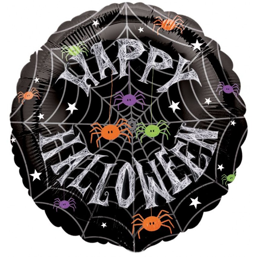 Palloncini Decorati Halloween Ragnatela XL® (18”)