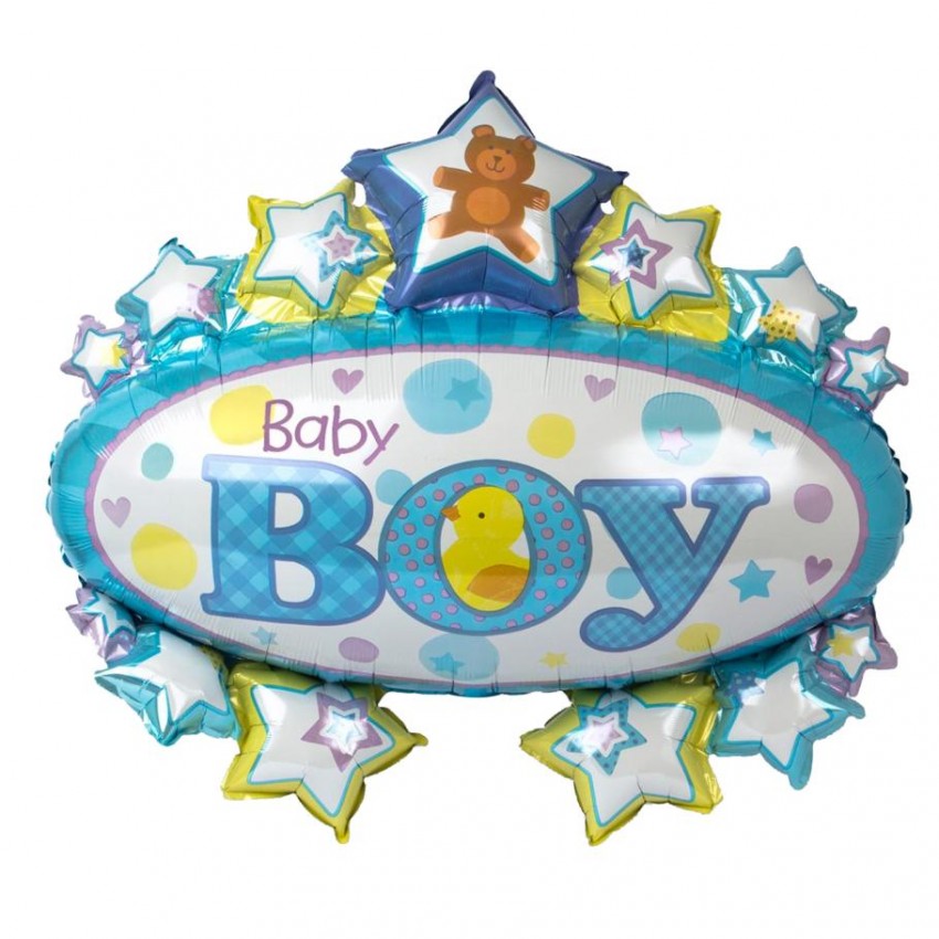 Palloncini Decorati It s a Boy Banner Multi-Balloon (38”)