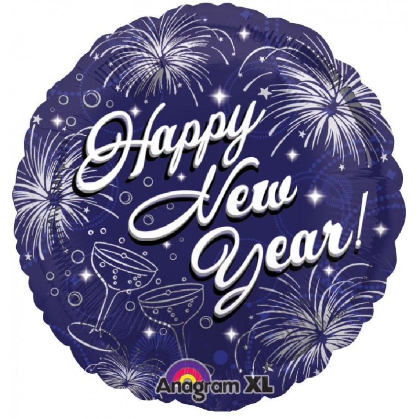 Palloncini Decorati New Year Celebrazione XL® (18”)