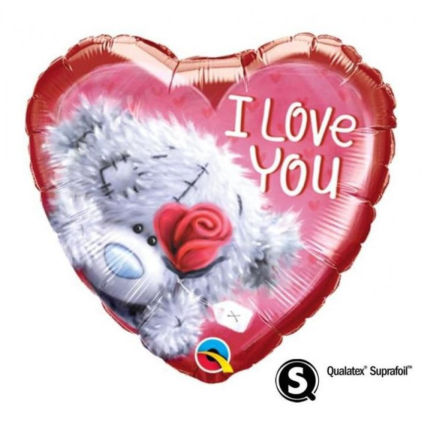 Palloncini Decorati Teddy I Love You Cuore (18”)