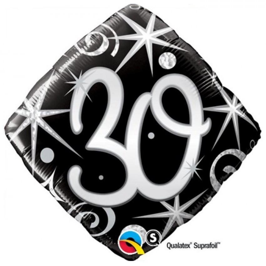 Palloncini Mylar 30 BIrthday Diamante (18”)