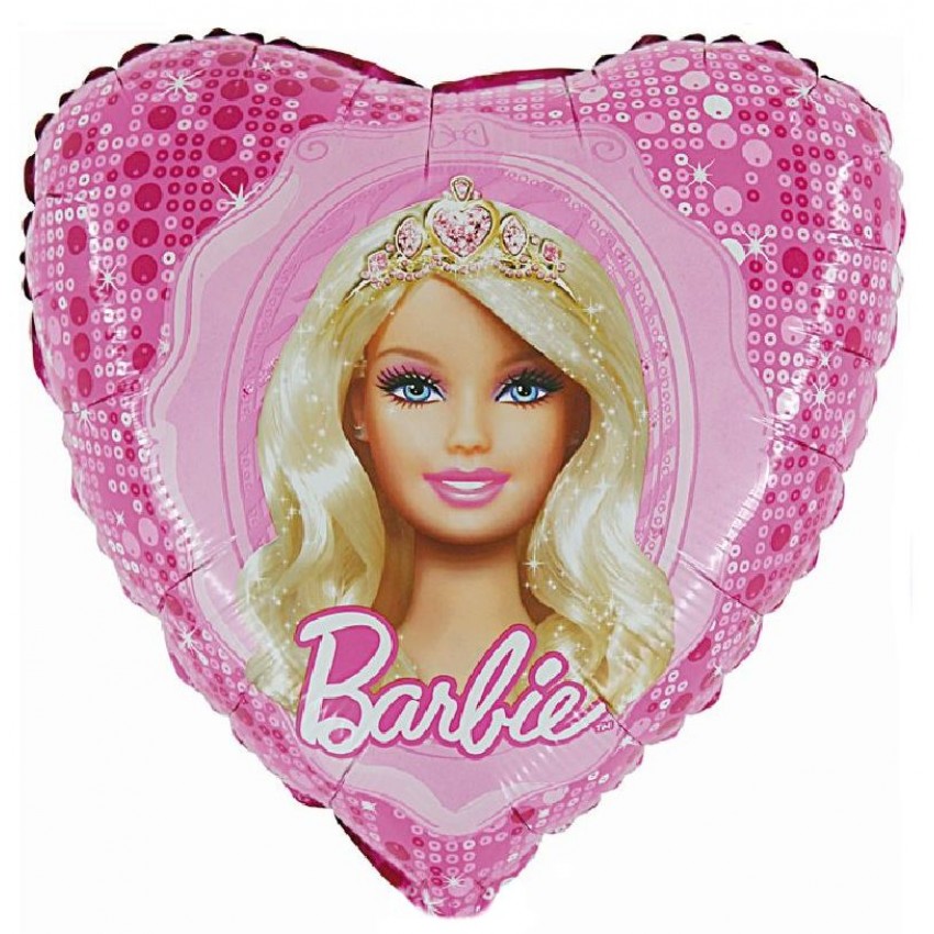 Palloncini Mylar Barbie Principessa Cuore (18”)