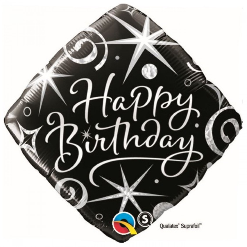 Palloncini Mylar Happy BIrthday Diamante (18”)