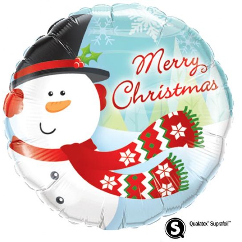 Palloncini Mylar Merry Christmas Pupazzo (18”)