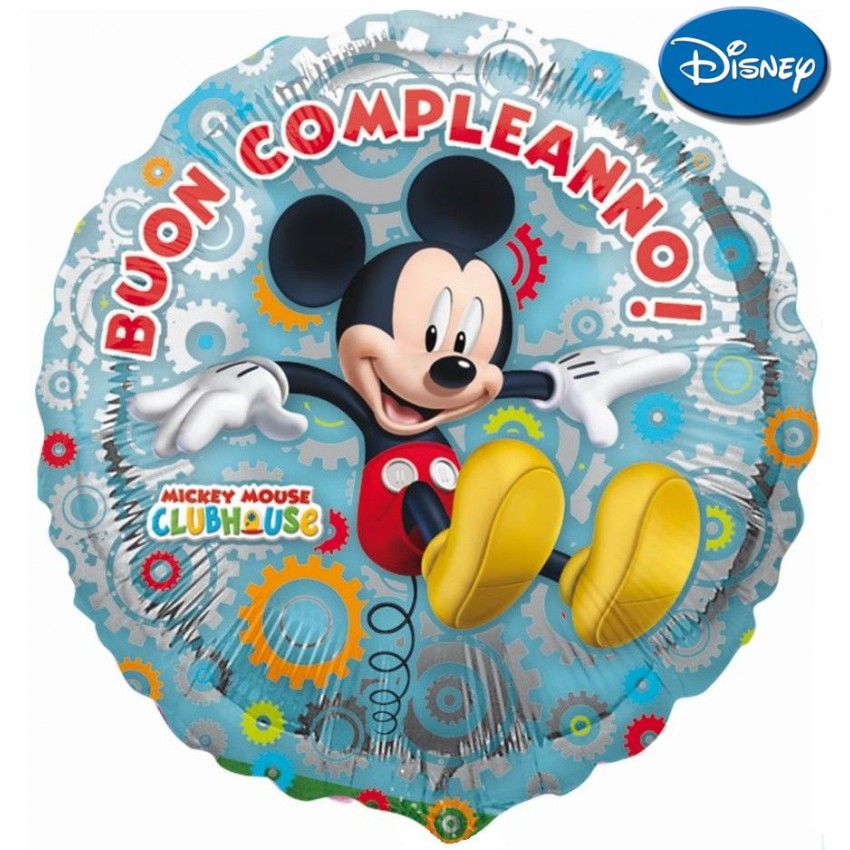 Palloncini Mylar Mickey Buon Compleanno (18”)