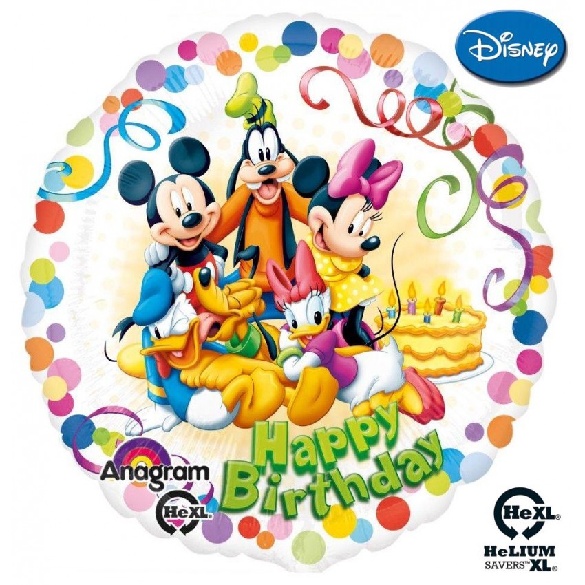 Palloncini Mylar Mickey & Friends Birthday Party HeXL® (18”)