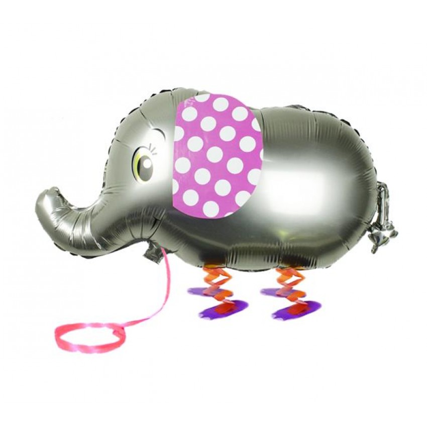 Palloncini Mylar Pet Walker - Elefante Argento (18”)