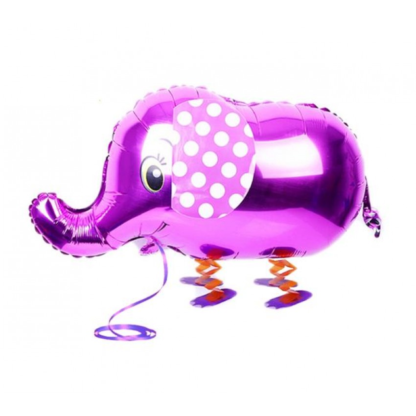 Palloncini Mylar Pet Walker - Elefante Fucsia (18”)