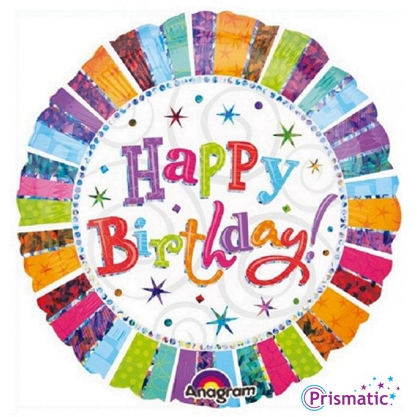 Palloncini Mylar Radiant Birthday (18”)